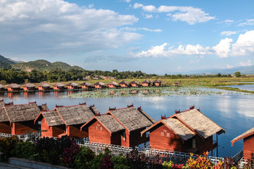Fototapeta na wymiar Myanmar - Burma - Kyaung am Inle See