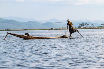 Myanmar - Burma - Fischer am Inle See