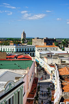 Blick auf Camagüey, Kuba 