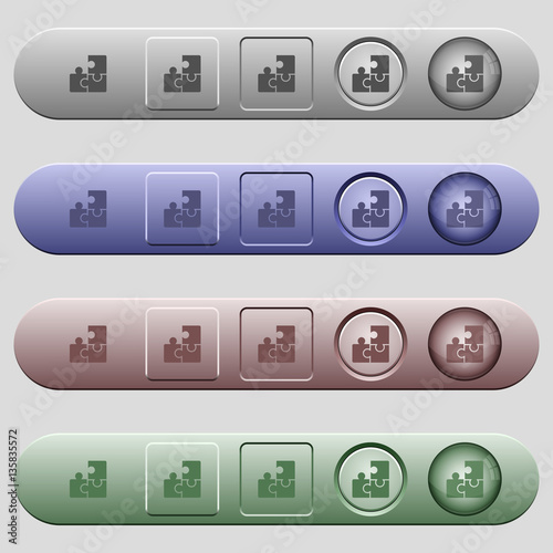 "Puzzles icons on menu bars" Stock image and royaltyfree vector files on Pic
