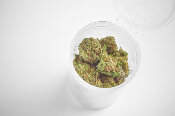 Close up of marijuana buds