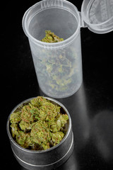 Close up of marijuana buds