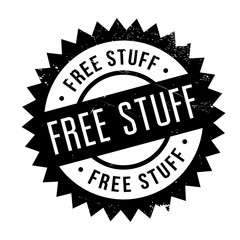 Obraz premium Free stuff stamp. Grunge design with dust scratches. Effects can be easily removed for a clean, crisp look. Color is easily changed.