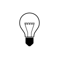 Light bulb icon. Vector.