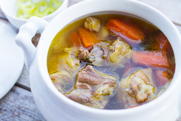 soup with pork