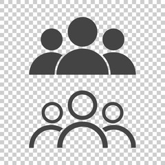 People icon. Flat vector illustration