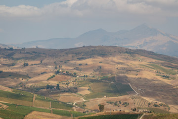 Rural landscape near Segesta, Sicily, Italy