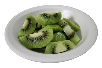 Fruit : Kiwi in white bowl