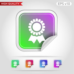 Award icon. Button with award icon. Modern vector.