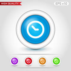 Timer icon. Button with timer icon. Modern vector.