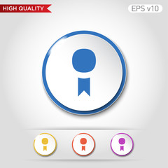 Award icon. Button with award icon. Modern vector.