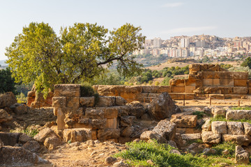 Ruins of the temples in the ancient city of Agrigento, Sicily, I