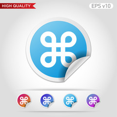 Logo icon. Button with logo icon. Modern vector.