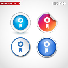 Award icon. Button with award icon. Modern vector.