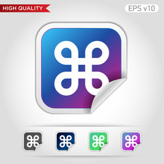 Logo icon. Button with logo icon. Modern vector.