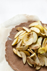 Apple pie galette tart