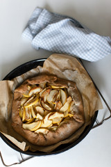Apple pie galette tart