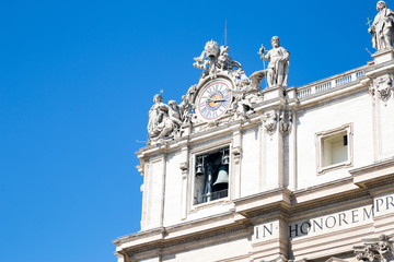 Fototapeta na wymiar Detail of St. Peter's Basilica