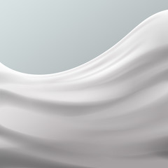 White silk background