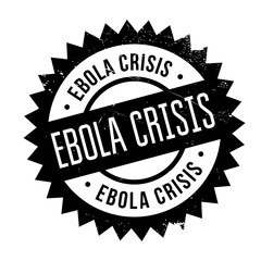 Ebola Crisis stamp. Grunge design with dust scratches. Effects can be easily removed for a clean, crisp look. Color is easily changed.