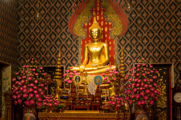 Buddha Sculpture in Wat Moli Lokayaram Ratcha Worawihan Temple,