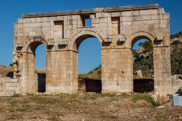 Fototapeta na wymiar Ruins of the ancient Lycian city Patara, Turkey