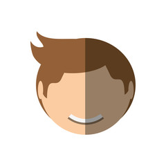 people face casual man icon image, vector illustration
