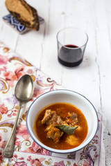 Pork stew with vegetables