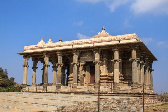 Temple of the interior of Fort Kumbhalgarh, India