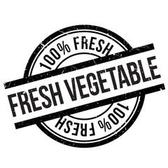 Fresh vegetable stamp. Grunge design with dust scratches. Effects can be easily removed for a clean, crisp look. Color is easily changed.