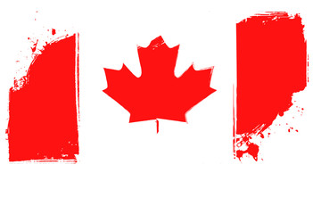 Grunge Canada flag