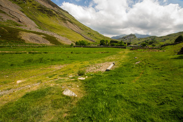 Fototapeta na wymiar Drws y Coed a Glacial Valley in Snowdonia.