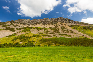 Craig y Bera, cliffs and Mynydd Mawr,Snowdonia.