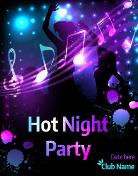 Poster template for party