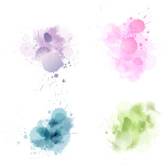 Watercolor blots