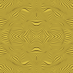 Fototapeta premium Abstract 3d effect wavy stripes background.