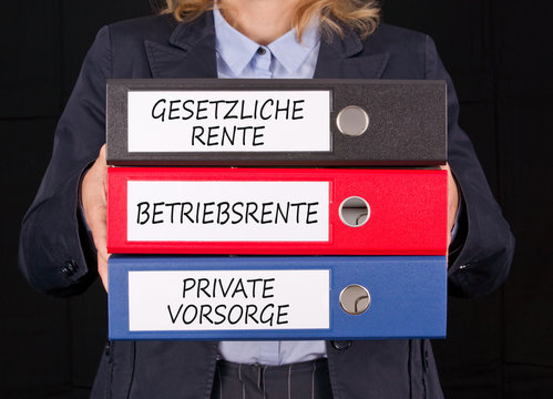 Gesetzliche Rente, Betriebsrente, Private Vorsorge