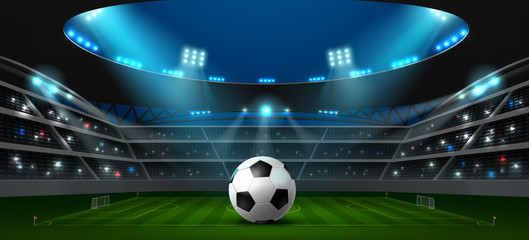 soccer football stadium spotlight © gorralit