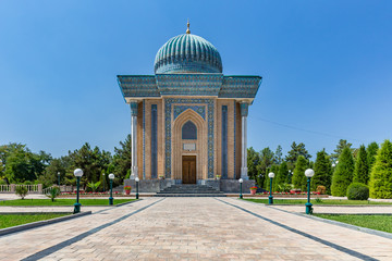 Mausoleum of Imam-al-Matrudiy in Samarkand, Uzbekistan