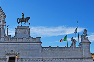 Fototapeta premium Roma, via dei Fori Imperiali, l'Altare della Patria