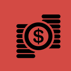 Money Icon. flat design