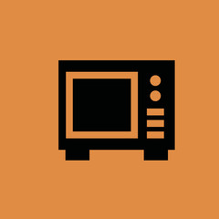 Microwave Icon. flat design