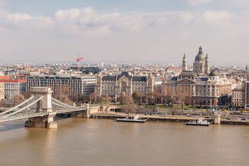 Fototapeta premium Panoramic overview of Budapest city