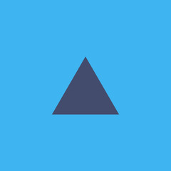 Fototapeta premium triangle icon. flat design