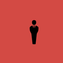 Businessman Icon. flat design