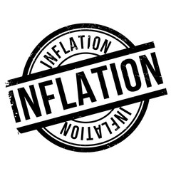 Inflation stamp. Grunge design with dust scratches. Effects can be easily removed for a clean, crisp look. Color is easily changed.