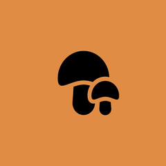 mushrooms icon. flat design