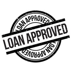 Loan approved stamp. Grunge design with dust scratches. Effects can be easily removed for a clean, crisp look. Color is easily changed.