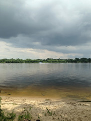 River before the storm