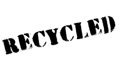 Recycled stamp. Grunge design with dust scratches. Effects can be easily removed for a clean, crisp look. Color is easily changed.